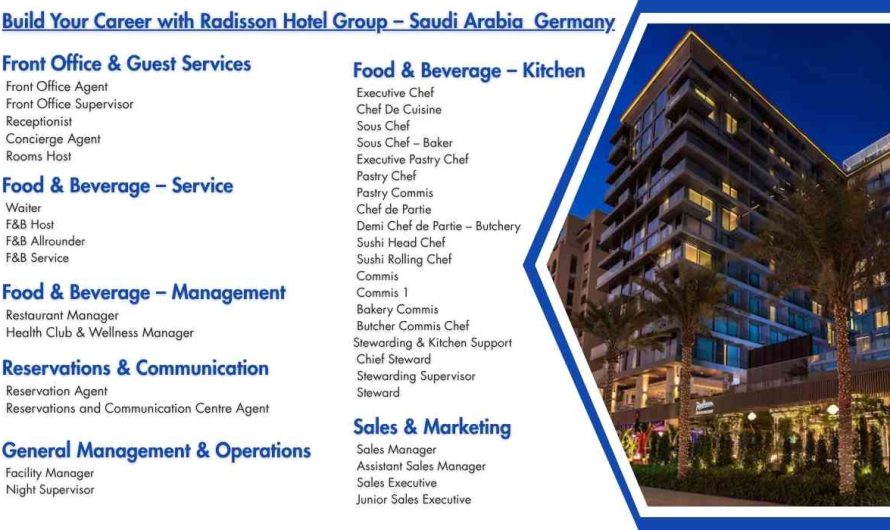 Build Your Career with Radisson Hotel Group – Saudi Arabia Germany