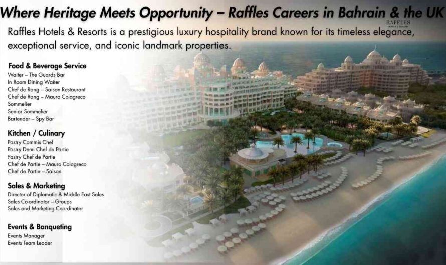 Where Heritage Meets Opportunity – Raffles Careers in Bahrain & the UK